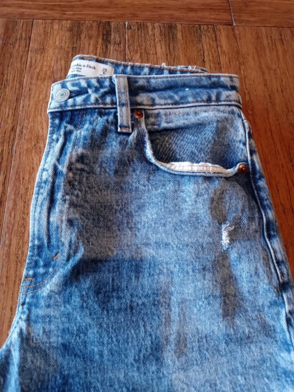 ABERCROMBIE & FITCH high rise the mom jeans (6S/28) - Picture 6 of 16